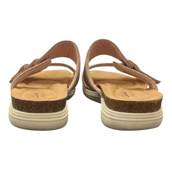 Clarks Pink Double Strap Slide Sandals, Size 7.5 W - Picture 5 of 10